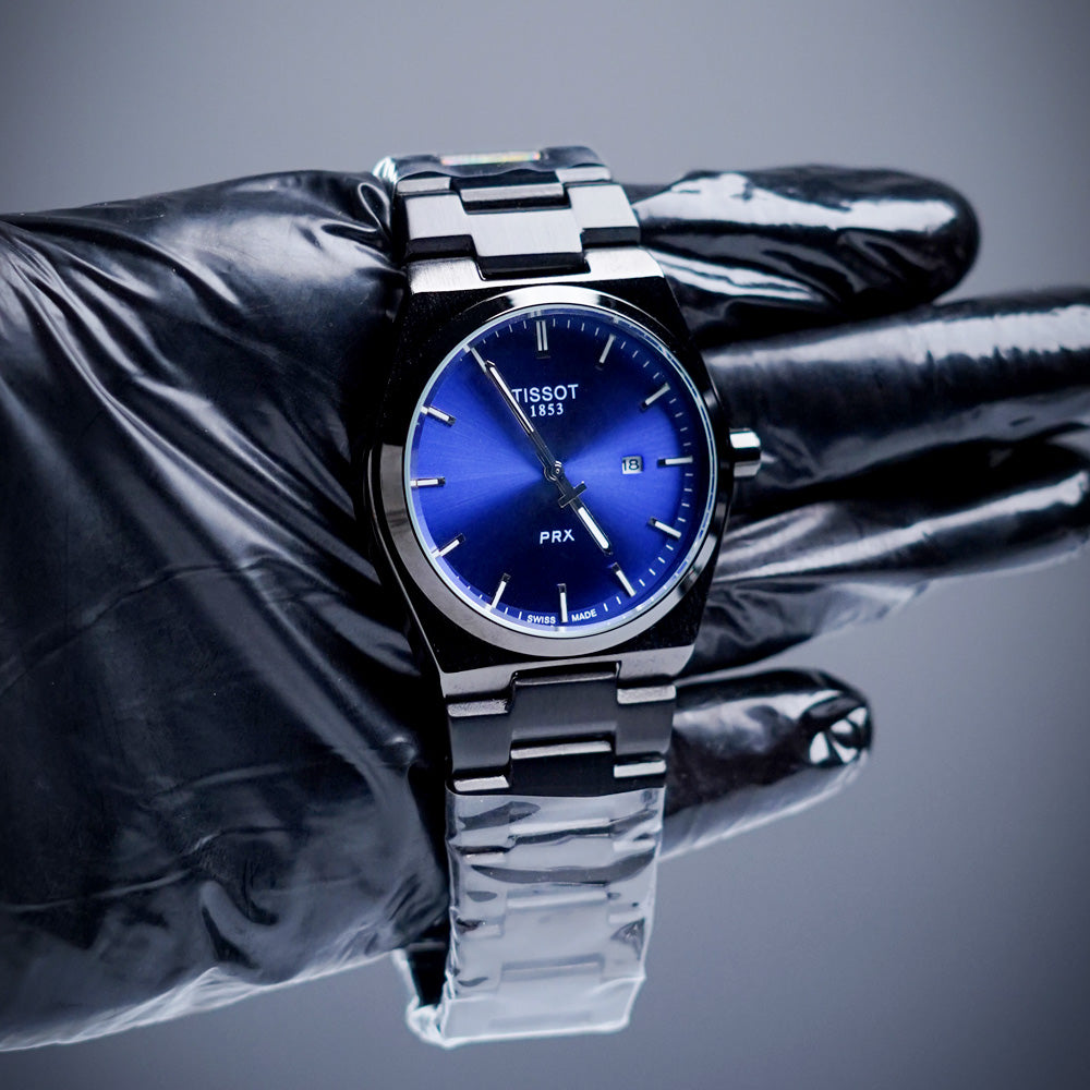 Tissot 1853 PRX – Stainless Steel Watch with Blue Dial | Swiss Precision