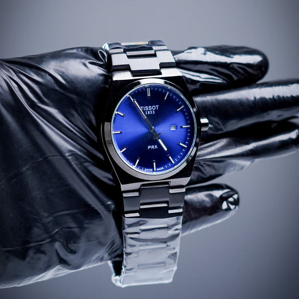 Tissot 1853 PRX – Stainless Steel Watch with Blue Dial | Swiss Precision