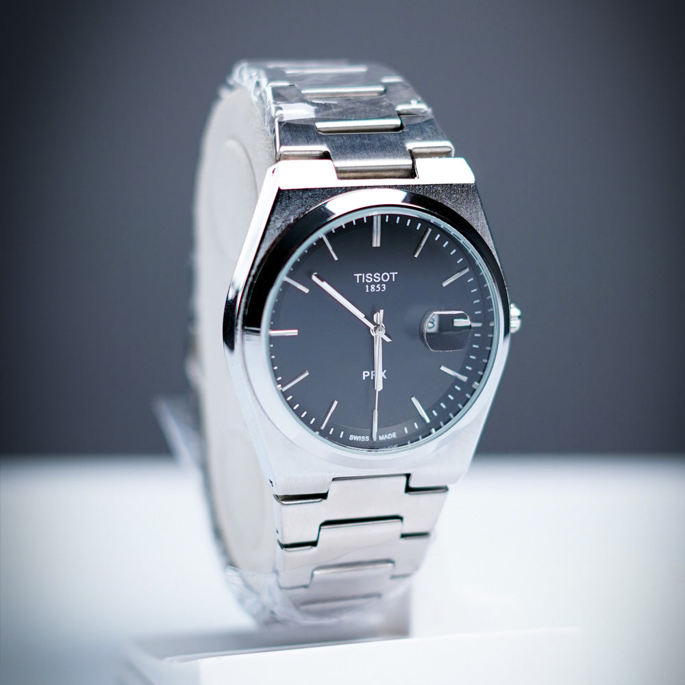 Tissot 1853 PRX – Elegant Swiss Stainless Steel Watch | Black.